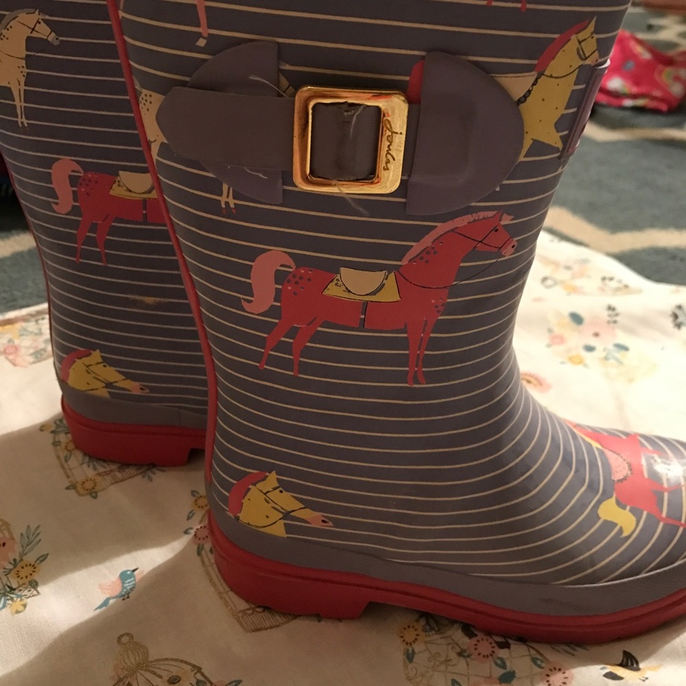 Joules rain boots size 13